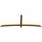 Ekena Millwork Bellingham Rough Sawn Timber Gable Bracket, Western Red Cedar, 96"W x 36"H x 2"D x 4"F, 9/12 Pitch GBW096X36X0204BEL00RWR - alternate 4